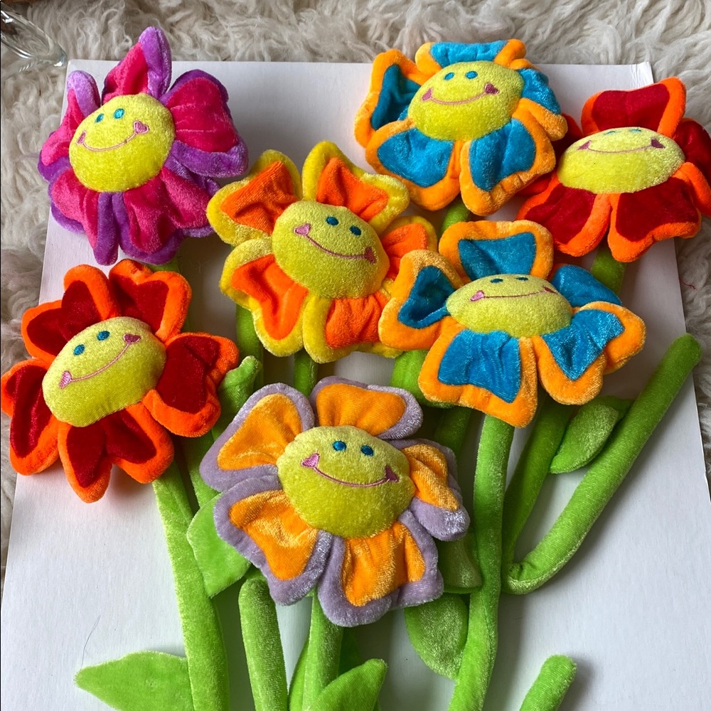 Colorful Plush Flowers